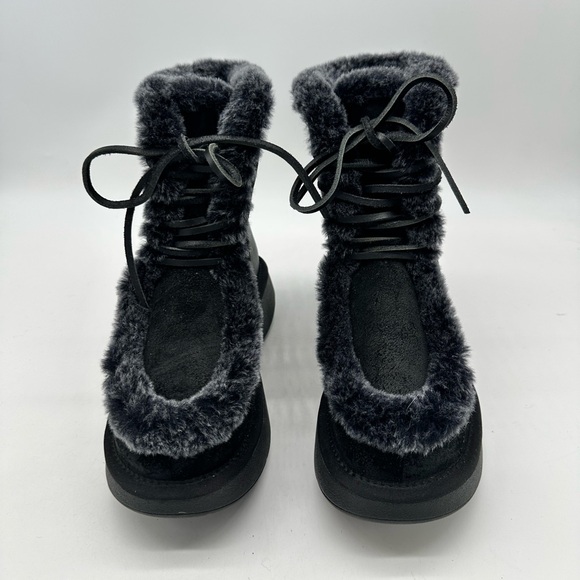 Australia Luxe Collective Black Boots Paige Black Aged Suede - size 8 NWT - Picture 4 of 7